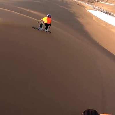 Sand boarding in Chile