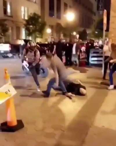 Let’s kick this random guy on his bike