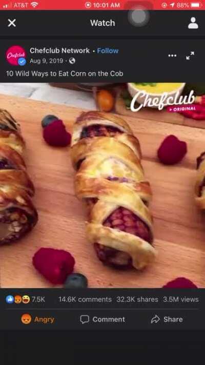 corn on the cob, but make it taste bad