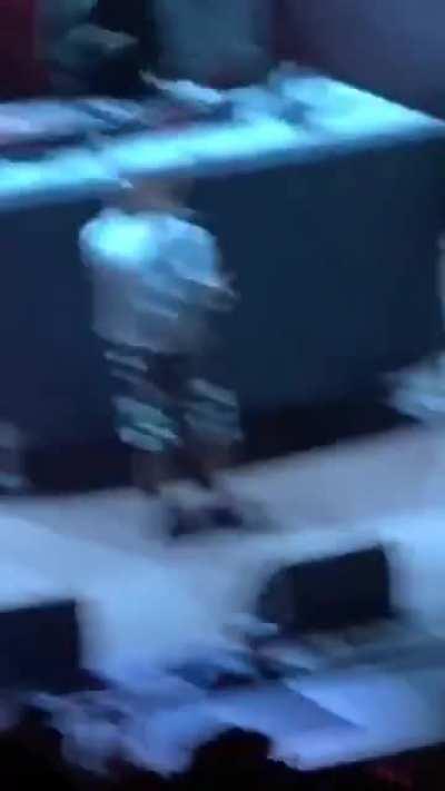 my man took his shoes off at my first concert