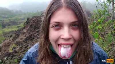 MihaNika69 - I Jerking Off My Guide In The Mountains