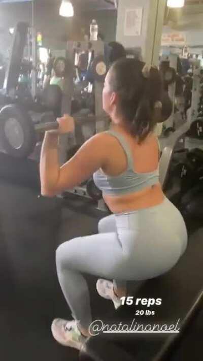 Daily Natalie Workout Montage - Blue Yoga Pants