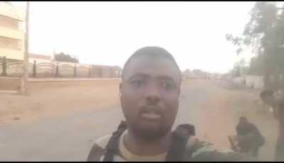 Sudanese Infantry along with what looks like to be Al-Zubair II tank clashing in Omdurman, Khartoum state