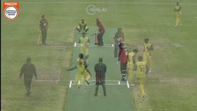 Four consecutive run outs in a T10 match happening now. There were 5 wickets in a row in the final over, 1 catch & 4 run outs. They needed 2 runs off of 5 balls to win.