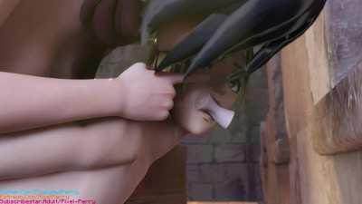 Futa Mikasa & Annie (Pixel-Perry) [Attack on Titan]