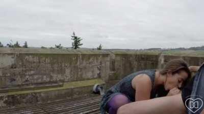 Dani Daniels Find A Stranger and Give Him pleasure BJ💦💦(Video Link In Comment 😍)