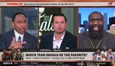 JJ Redick ends Stephen C. Smith's career and Kendrick Perkins giggles