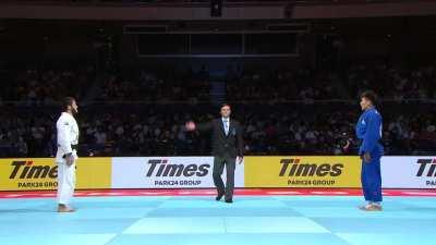 Nice Uchi-mata from Lutfillaev (vs Kyrgyzbayev, 2019 WC SF)