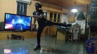 Taekwondo+BeatSaber=KickSaber