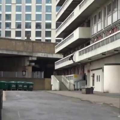 He doesn't like to take the stairs