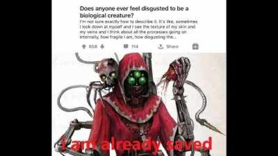 When I first heard about the adeptus mechanicus I was low key agreeing with everything they said