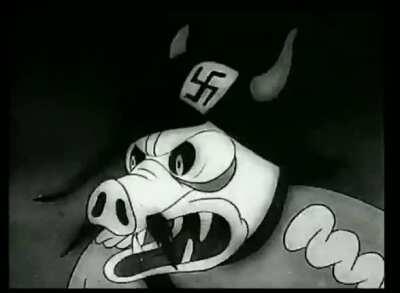 Punching Nazi meme in 1941.