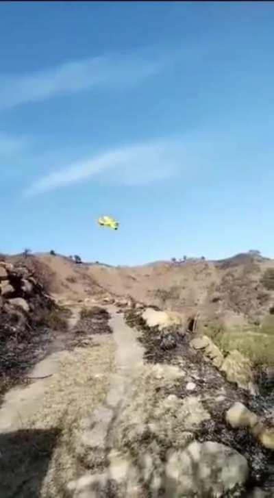Canadair fireplane crashes at Mount Etna, Italy