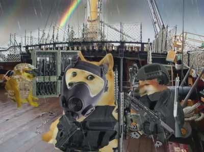 Me and the boys running 3D printed M4s down to Cuban protestors