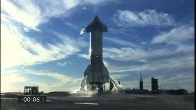 SN8 Raptor abort, look closely to see the issue.