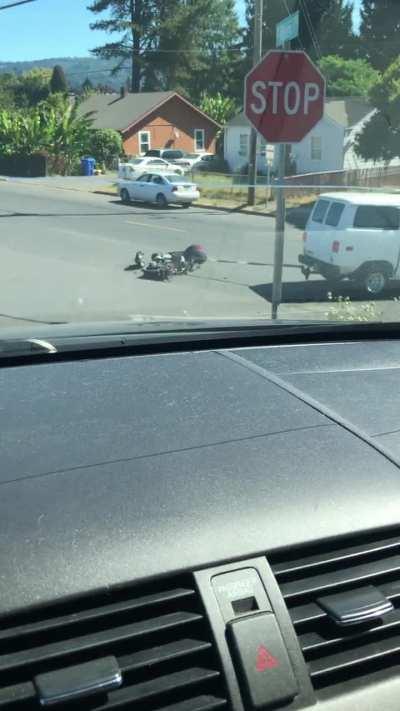 What could go wrong pulling a motorcycle with a van?