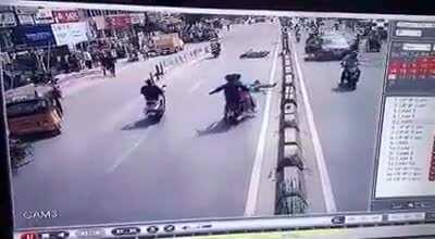 Some idiots walk on roads too