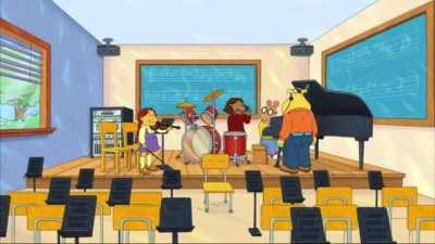 Binky listens to Stone in Focus