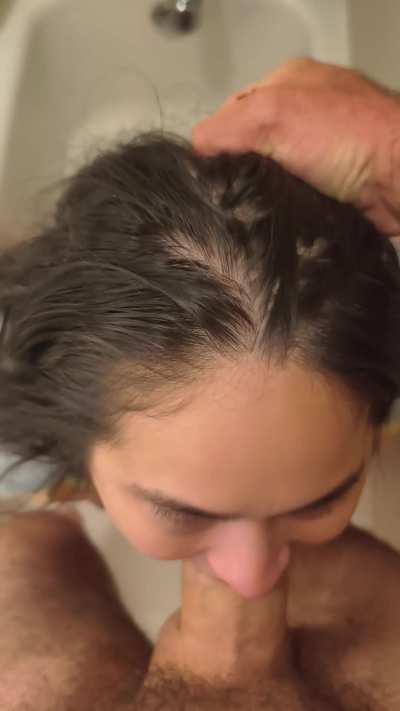 Pissing in my mouth and puking it up