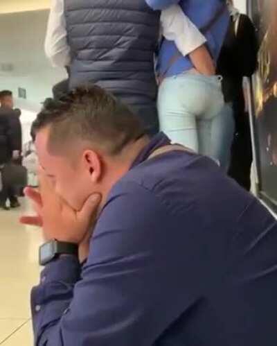 Couple fingering themselves in public