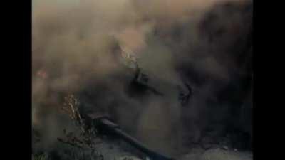 Clip from an amazing Soviet movie, “They Fought for Their Motherland” (Они Сражались за Родину) depicting Soviet AT gunners destroying a German tank in the Don steppes