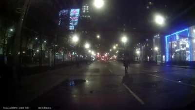 Crazy homeless dude throws a rock at my car during my ride share shift