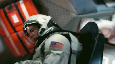 In the Docking Scene in Interstellar(2014), one can notice that Cooper tries to push his head in the opposite direction of the spin, while Brand keeps her's towards the spin, resulting in her blacking out. A subtle detail to show how he's the more experie