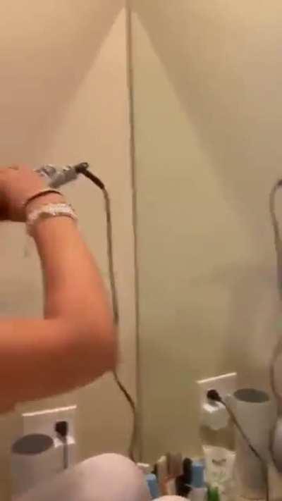 got to make it curly to make stait again?