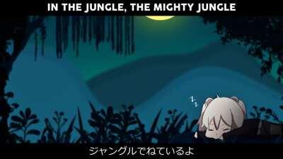 The Lion sleeps tonight.