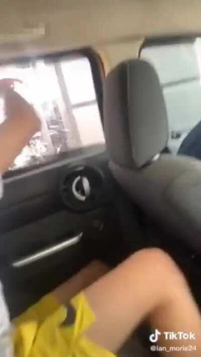 Throwing water at a fast food worker “prank”