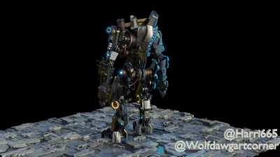 3D modeled GEMINI Titan (concept by r/Wolfdawgartcorner)