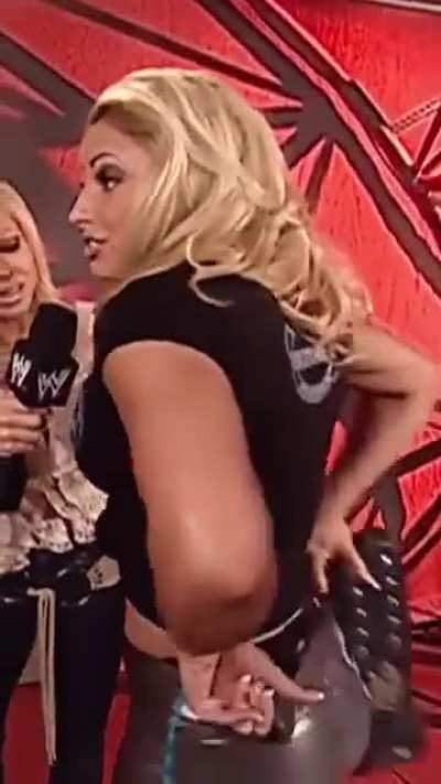 Trish shows us her thong on Raw 2002 IG