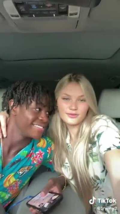 His GORGEOUS Blonde Queen Keeps Him Smiling 👸🏼🤴🏿