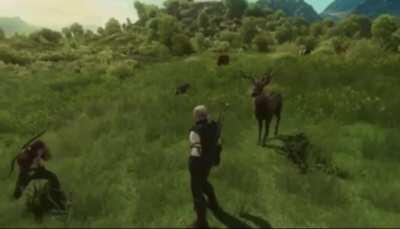 This hunter just said fuck the bow.