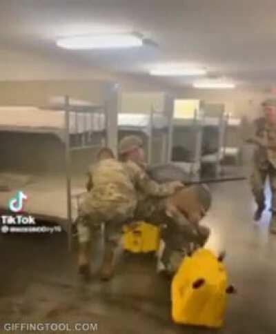 Jousting ends in a bonk