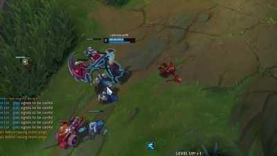 Getting taxed by your jungler be like...