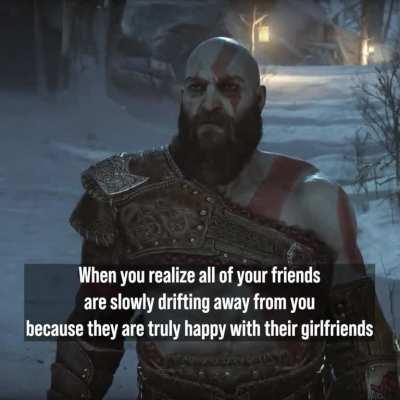 At first you're sad about it but then the acceptance comes