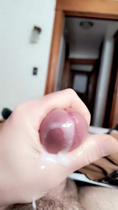 Hear my desperate moans as I nearly ruin my own orgasm