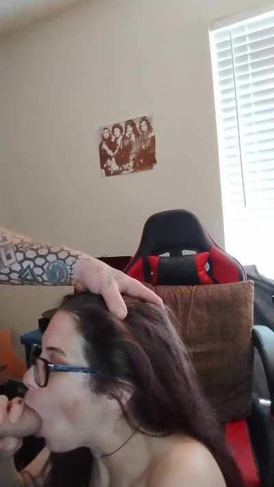 This Nerdy PAWG Is In For A Wild Ride! Get ready for a wild ride with dirtyyandnerdyy, the amateur couple that's about to blow your mind! This nerdy PAWG is in for a rough face fuck session that will leave you breathles