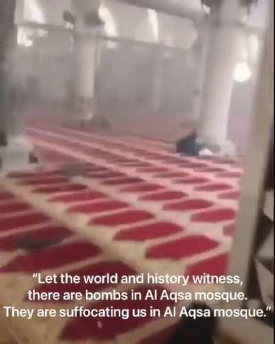 Inside el-masjed el-aqsa today