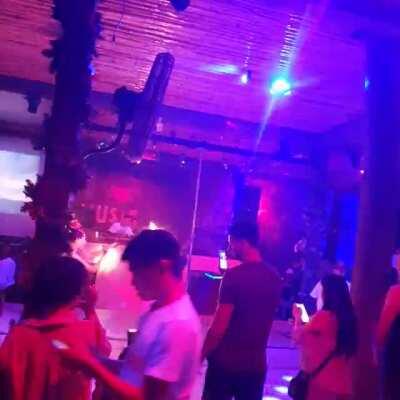 HMC while I demonstrate my poledancing skills