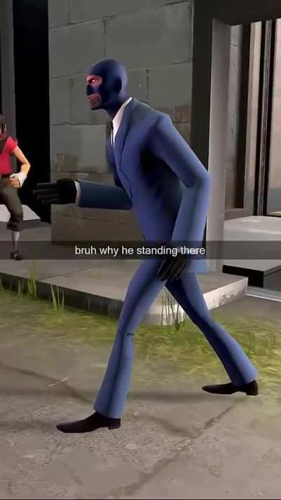 Why is he standing there??