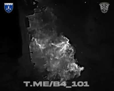 UA General Staff's 101st Sep. Guard Brigade, 4th Battalion UAV team used munition drops to target multiple Russian invaders during defensive operations. Unmanned aerial vehicle operators perform combat missions day and night in the city of Toretsk, Donets