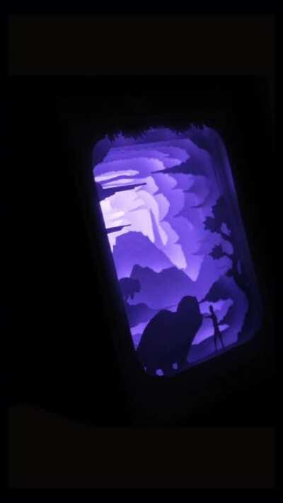 I turned my favourite moments from the show into paper craft Light-Boxes