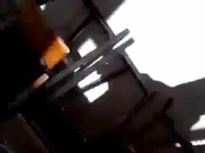 He used the fat boy like a hammer