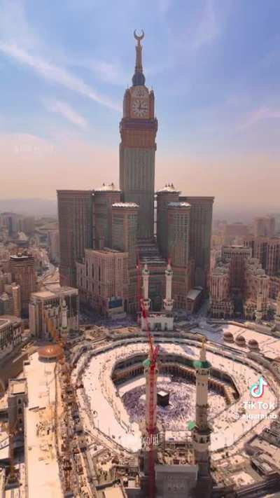 The clock towers of Mecca . The third Tallest building in the world