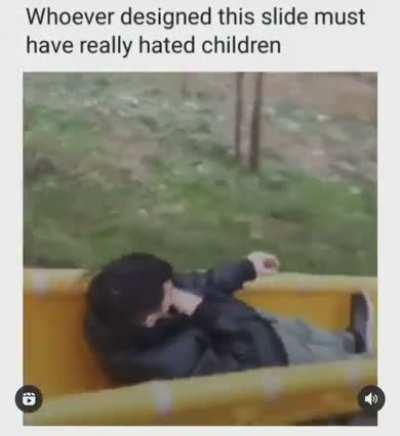 Blursed children's slide design