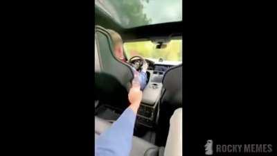 Amazing display of the force and definitely not the car moving