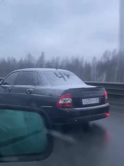 That's one way to change a tire