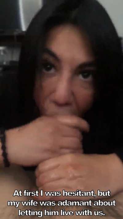 Fiance gets caught sucking off husband’s brother while her beau is at work.